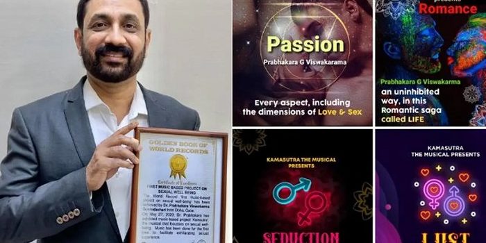 Dr. Prabhakara’s “KAMASUTRA THE MUSICAL “gets certification from “The Gloden Book of World Records