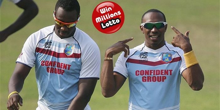 West Indian legends Dwayne Bravo and Andre Russell give Indian charities a helping hand by partnering with Win Millions Lotto