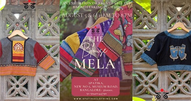 Spatika Clothing, A sustainable clothing label Announces “The Blouse Mela” at its Bengaluru store on August 5th and August 6th 2023!!