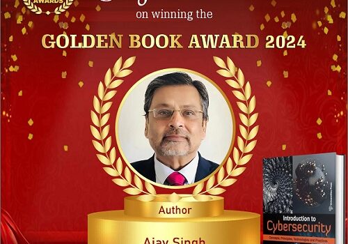 An Empowering Book ‘Introduction to Cybersecurity’ Receives Golden Book Award 2024