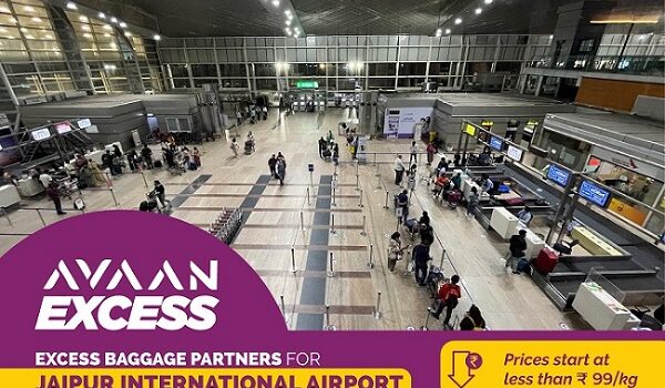 Avaan Excess Launches Affordable Baggage Courier Services at Jaipur International Airport – Prices Start at Less Than Rs 99/kg.