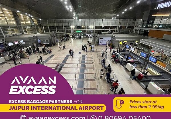 Avaan Excess Launches Affordable Baggage Courier Services at Jaipur International Airport – Prices Start at Less Than Rs 99/kg.