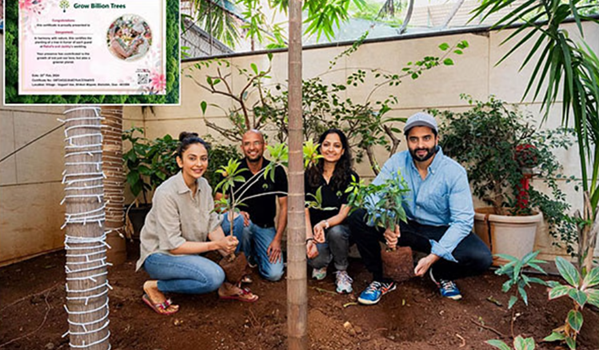 Rakul and Jackky’s Green Wedding: Planting Trees with Grow Billion Trees to Offset Carbon Footprints