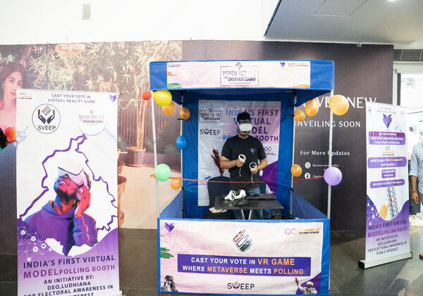 Crewsphere launches India’s first metaverse powered virtual model Polling Booth in association with District Election Office, Ludhiana