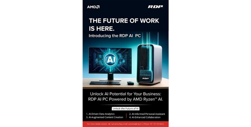 India Welcomes Its First AI Desktop PC: RDP Unveils Groundbreaking Technology Powered by AMD Ryzen™ AI Processor