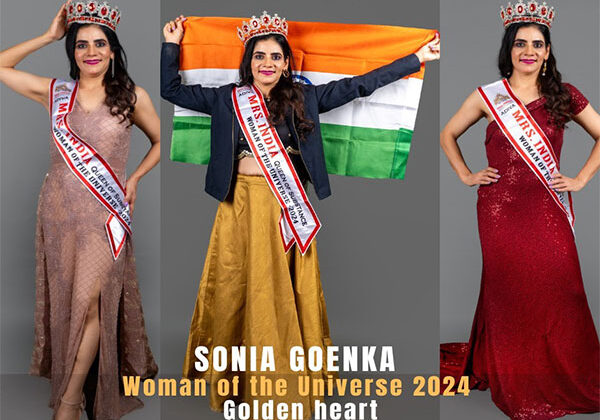 Sonia Goenka from MIQS Won Golden Heart at Woman of the Univesre 2024 at Istanbul, Turkey